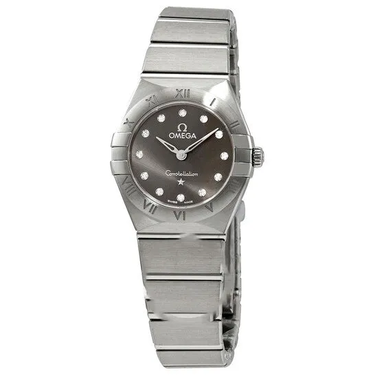 Original Omega Constellation Manhattan Diamond Grey Dial Ladies Watch 13110256056001 JMS always Watches Original Omega Constellation Manhattan Diamond Grey Dial Ladies Watch 13110256056001 JMS always Watches
