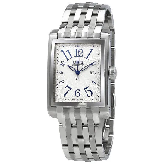 Original Oris Rectanglar Date Automatic Silver Dial Watch 01 561 7657 4061 JMS always Watches Original Oris Rectanglar Date Automatic Silver Dial Watch 01 561 7657 4061 JMS always Watches