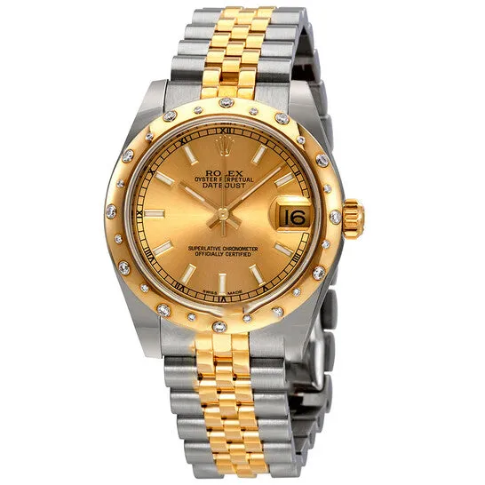 Original Rolex Datejust Lady 31 Champagne Dial Stainless Steel and 18K Yellow Gold Jubilee Bracelet Automatic Watch 178343CSJ JMS always Bracelets Original Rolex Datejust Lady 31 Champagne Dial Stainless Steel and 18K Yellow Gold Jubilee Bracelet Automatic Watch 178343CSJ JMS always Bracelets