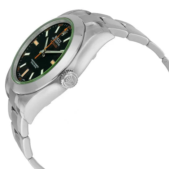 Original Rolex Milgauss Black Dial Domed Bezel Green Crystal Oyster Bracelet Unisex Watch 116400V JMS always Bracelets Original Rolex Milgauss Black Dial Domed Bezel Green Crystal Oyster Bracelet Unisex Watch 116400V JMS always Bracelets