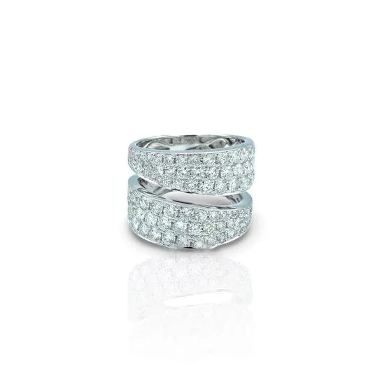 Original Tresorra 18K White Gold Diamond Ring JMS always Rings