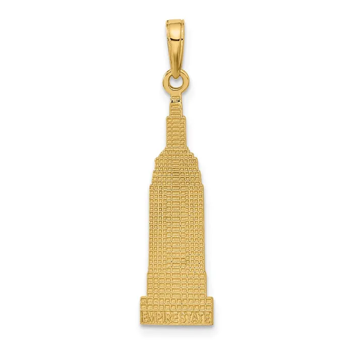 PreStyled Sets Goldia 14k Yellow Gold EMPIRE STATE Building Pendant