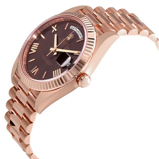 PreStyled Sets JMS always Original Rolex DayDate 40 Chocolate Dial 18K Everose Gold President Automatic Mens Watch 228235CHRP PreStyled Sets JMS always Original Rolex DayDate 40 Chocolate Dial 18K Everose Gold President Automatic Mens Watch 228235CHRP