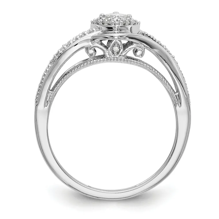 Rings 14K White Gold Complete Diamond PromiseEngagement Ring Goldiacom
