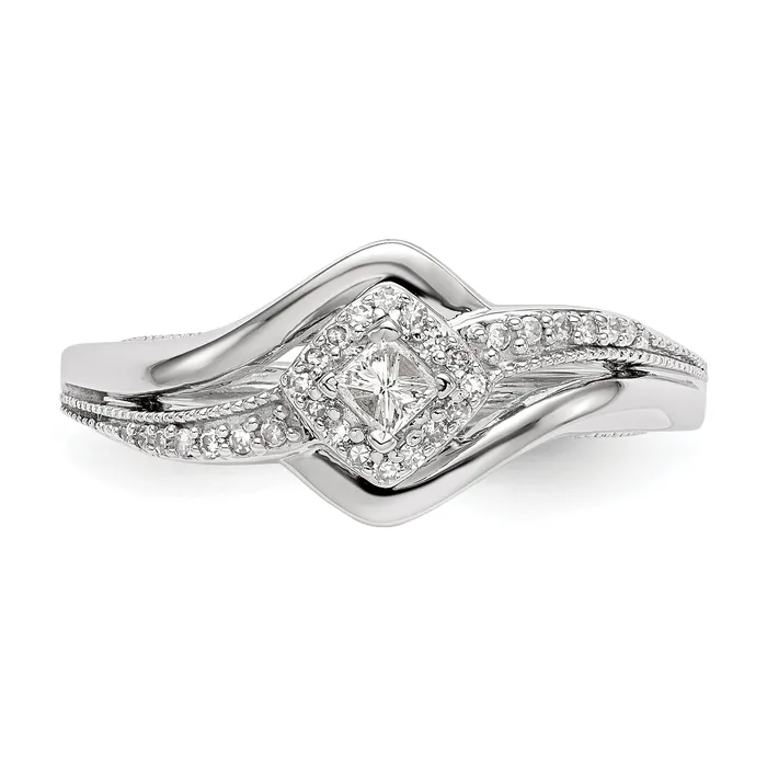 Rings 14K White Gold Complete Diamond PromiseEngagement Ring Goldiacom