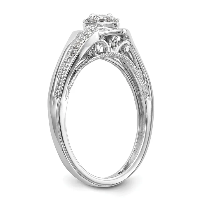 Rings 14K White Gold Complete Diamond PromiseEngagement Ring Goldiacom