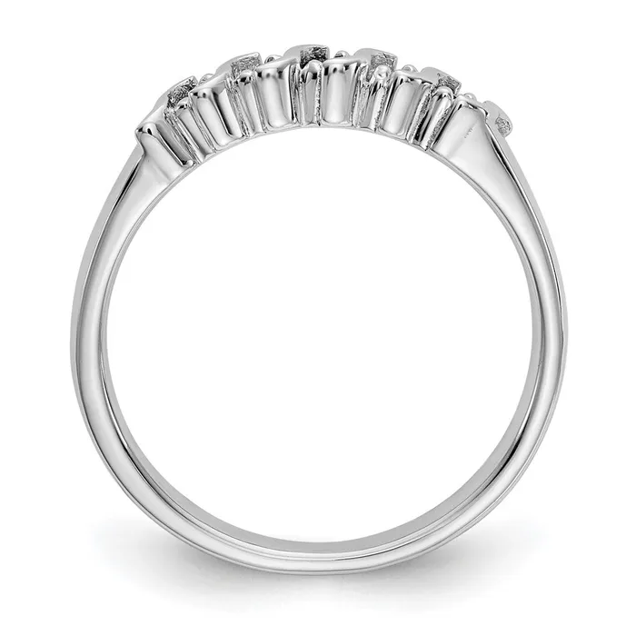 Rings 14k White Gold Real Diamond wSapphire Band Goldiacom