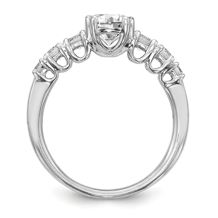 Rings 14k White Gold Simulated Diamond Engagement Ring Goldiacom Rings 14k White Gold Simulated Diamond Engagement Ring Goldiacom