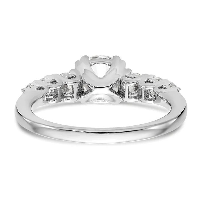 Rings 14k White Gold Simulated Diamond Engagement Ring Goldiacom Rings 14k White Gold Simulated Diamond Engagement Ring Goldiacom