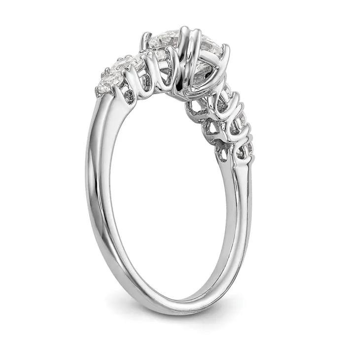 Rings 14k White Gold Simulated Diamond Engagement Ring Goldiacom Rings 14k White Gold Simulated Diamond Engagement Ring Goldiacom