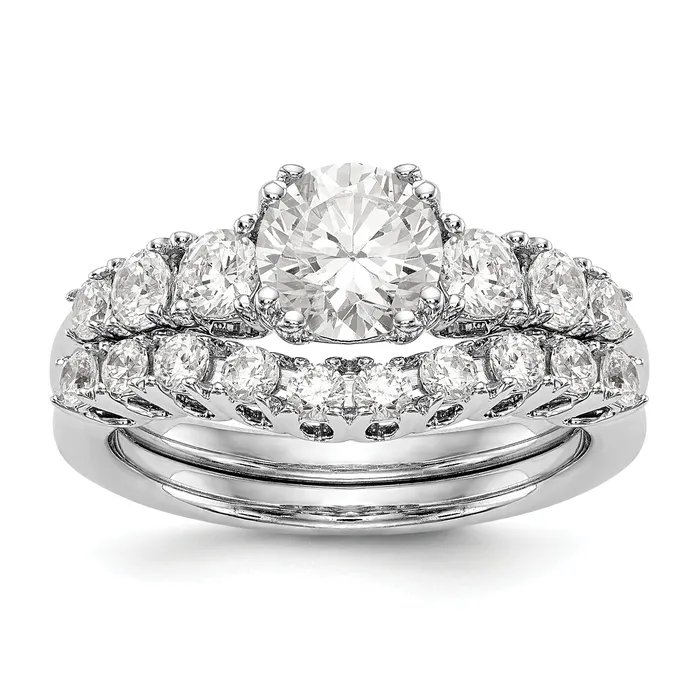 Rings 14k White Gold Simulated Diamond Engagement Ring Goldiacom Rings 14k White Gold Simulated Diamond Engagement Ring Goldiacom