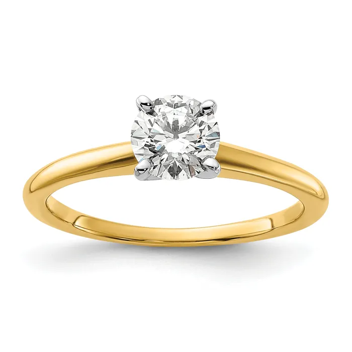 Rings 14K WhiteRose Gold Rose Twotone 34 Ct Lab Grown Diamond VS F Round Solitaire Engagement Ring Goldia Rings 14K WhiteRose Gold Rose Twotone 34 Ct Lab Grown Diamond VS F Round Solitaire Engagement Ring Goldia