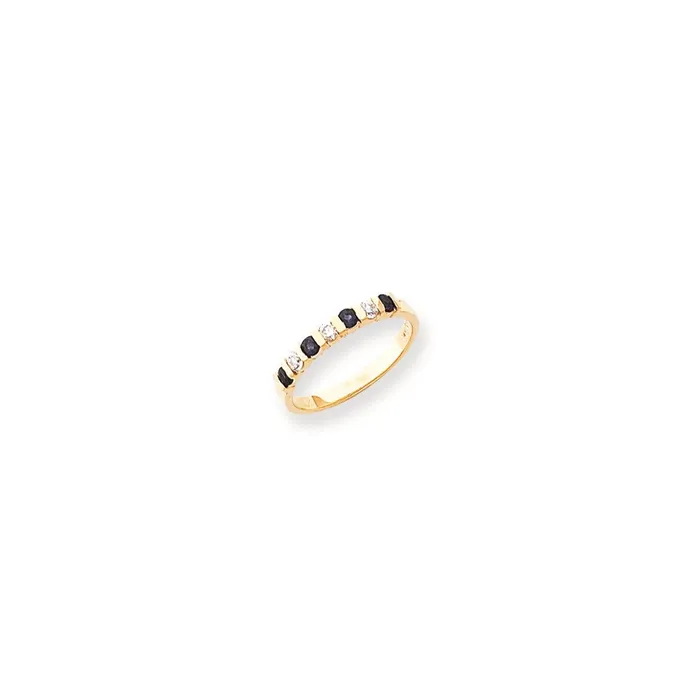 Rings 14k Yellow Gold 225mm Sapphire AAA Diamond Anniversary Band Goldia Rings 14k Yellow Gold 225mm Sapphire AAA Diamond Anniversary Band Goldia