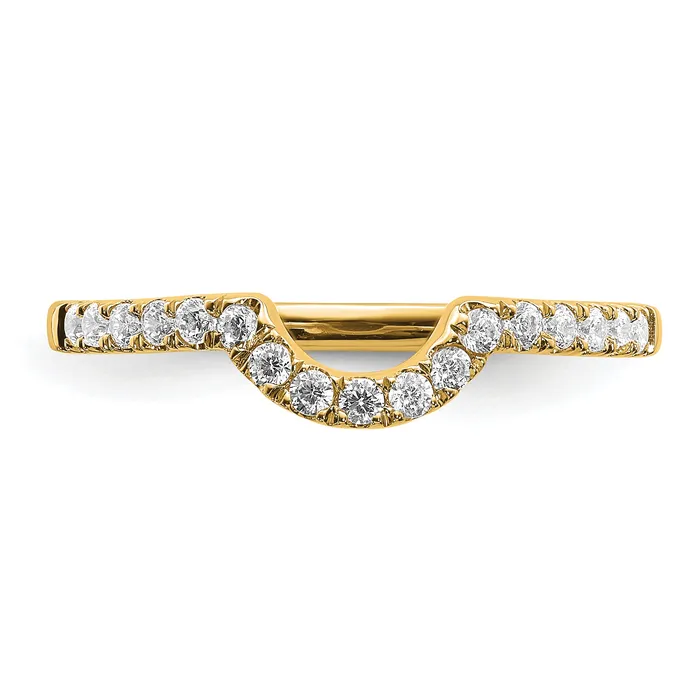 Rings 14k Yellow Gold Lab Grown Diamond VSSI FGH Matching Wedding Band Ring Goldia