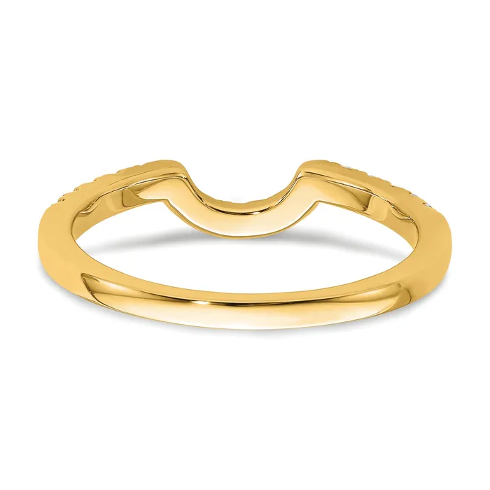 Rings 14k Yellow Gold Lab Grown Diamond VSSI FGH Matching Wedding Band Ring Goldia