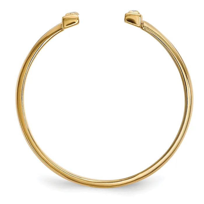 Rings 14ky Diamond Double Bar Ring Goldiacom