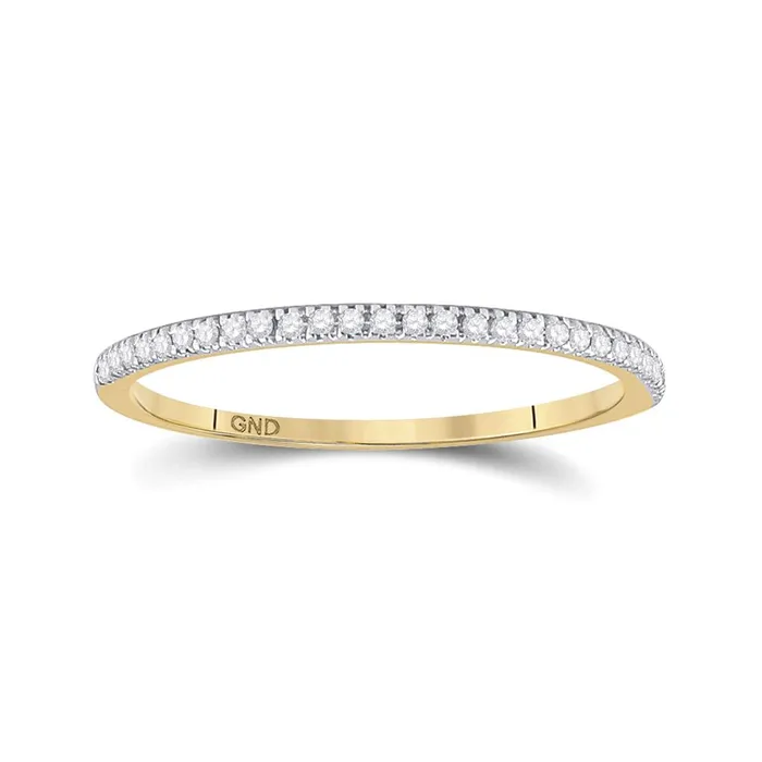 Rings gndatlanta 10k Yellow Gold Round Diamond Halo Bridal Wedding Ring Set 14 Cttw