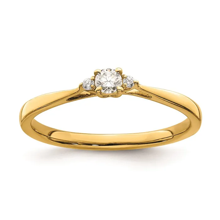 Rings Goldia 012ct CZ Solid Real 14k Complete Promise Ring