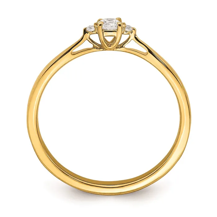 Rings Goldia 012ct CZ Solid Real 14k Complete Promise Ring