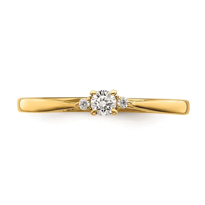 Rings Goldia 012ct CZ Solid Real 14k Complete Promise Ring