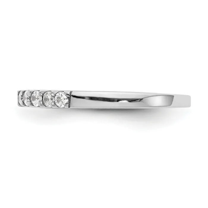 Rings Goldia 030ct CZ Solid Real 14K White Gold Wedding Wedding Band Ring