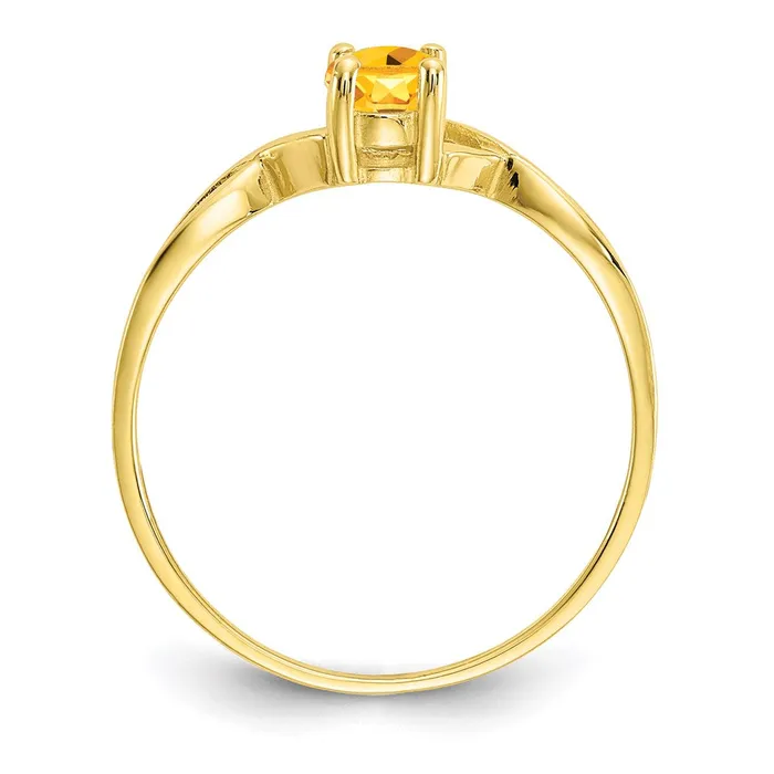 Rings Goldia 10K Yellow Gold Polished Geniune Citrine Birthstone Ring