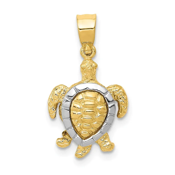 Rings Goldia 14k Twotone Gold Gold Turtle Charm