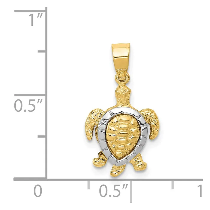 Rings Goldia 14k Twotone Gold Gold Turtle Charm