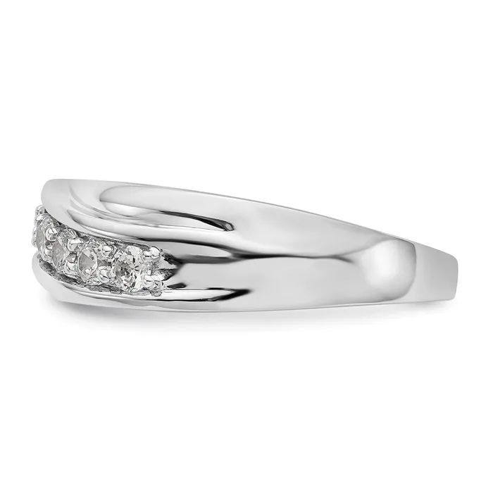 Rings Goldia 14k White Gold 7Stone 12 carat Diamond Complete Mens Band