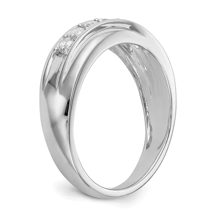Rings Goldia 14k White Gold 7Stone 12 carat Diamond Complete Mens Band