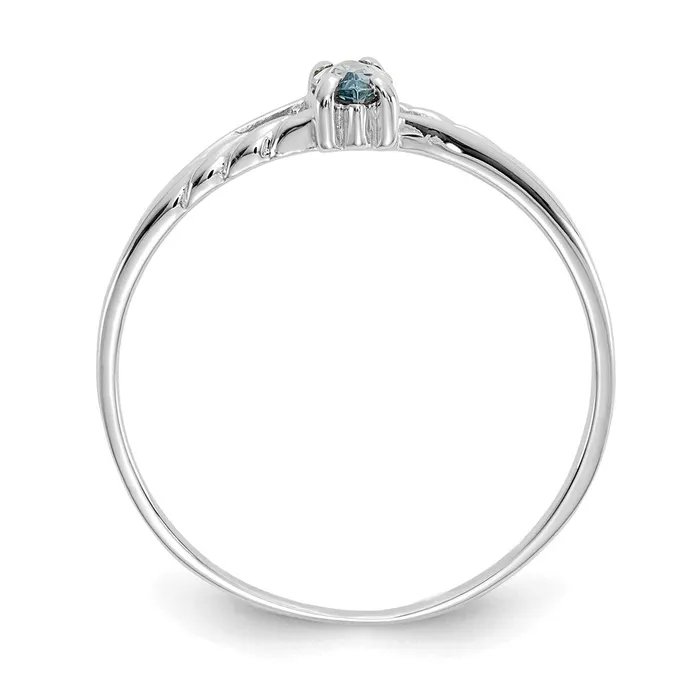 Rings Goldia 14k White Gold Aquamarine Birthstone Ring