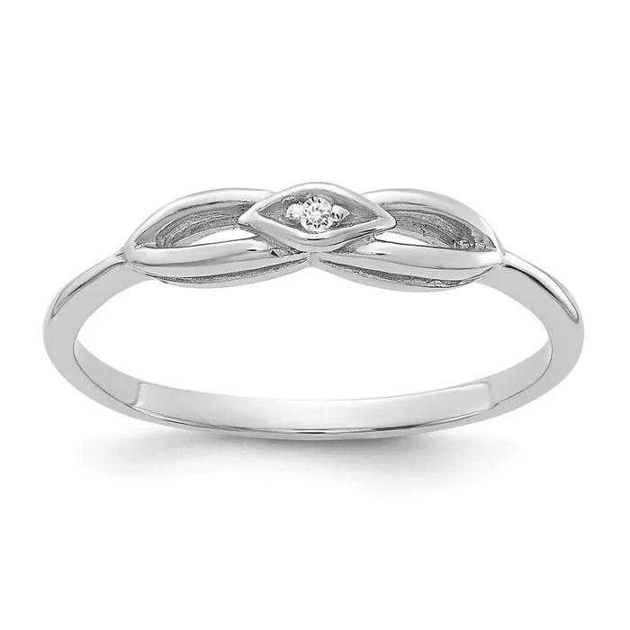 Rings Goldia 14k White Gold Polished AA Diamond ring