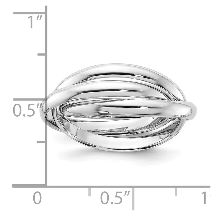 Rings Goldia 14k White Gold Polished Rolling Ring