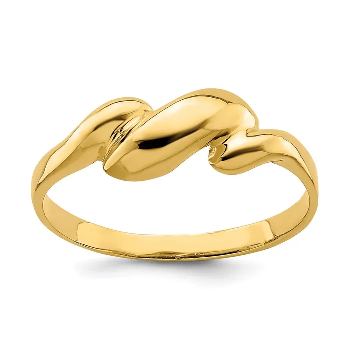 Rings Goldia 14K Yellow Gold Curltop Dome Ring