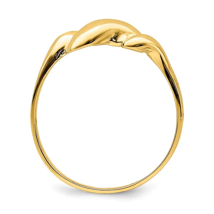 Rings Goldia 14K Yellow Gold Curltop Dome Ring