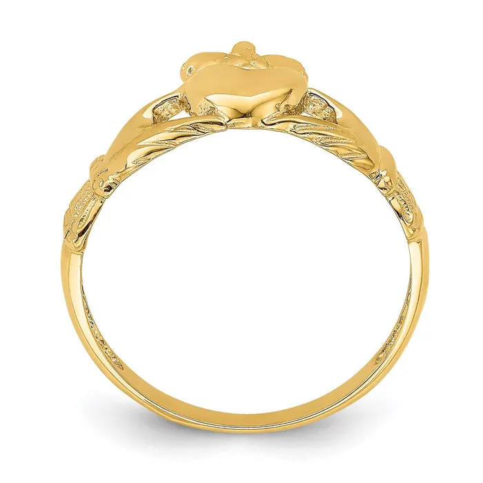 Rings Goldia 14K Yellow Gold Polished Claddagh Ring