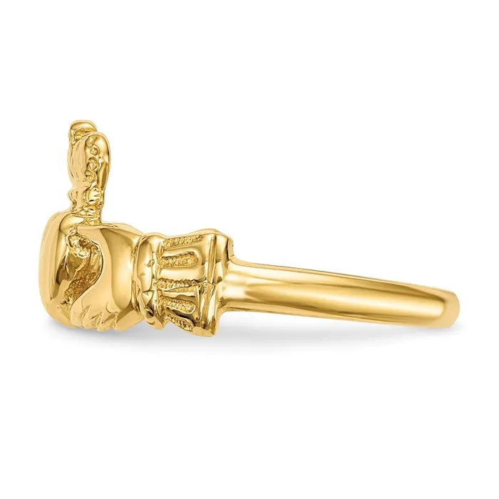 Rings Goldia 14K Yellow Gold Polished Claddagh Ring