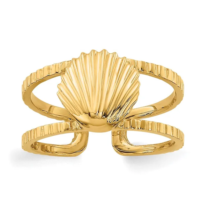 Rings Goldia 14k Yellow Gold Sea Shell Toe Ring