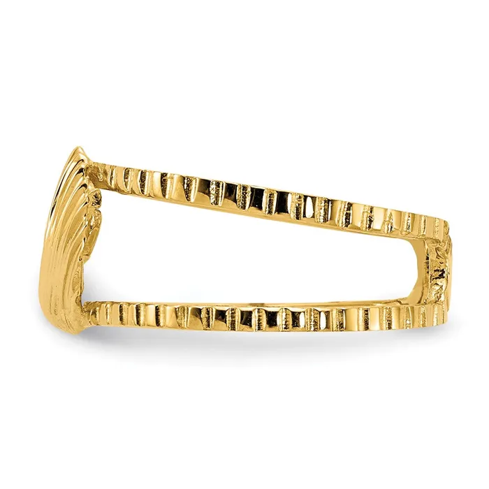 Rings Goldia 14k Yellow Gold Sea Shell Toe Ring