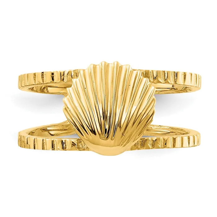 Rings Goldia 14k Yellow Gold Sea Shell Toe Ring