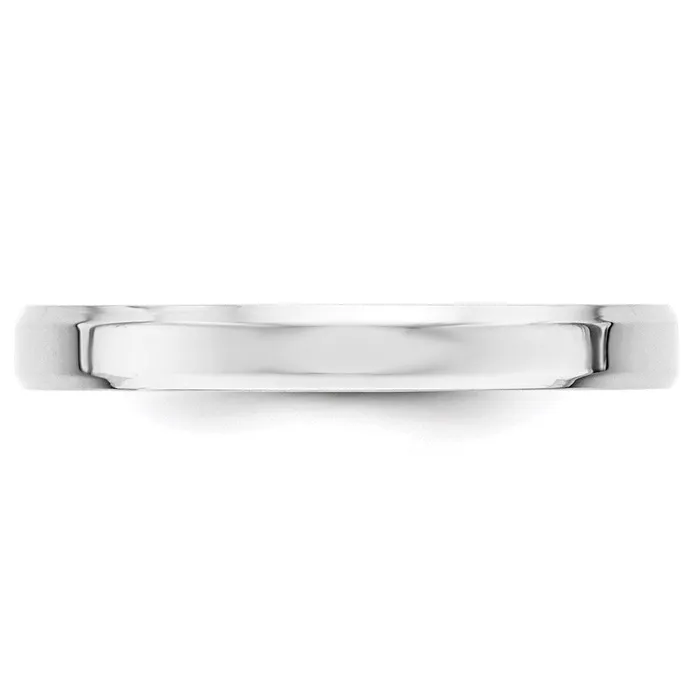 Rings Goldia Solid 10K White Gold 3mm Bevel Edge Comfort Fit MensWomens Wedding Band Ring Size 12 Rings Goldia Solid 10K White Gold 3mm Bevel Edge Comfort Fit MensWomens Wedding Band Ring Size 12