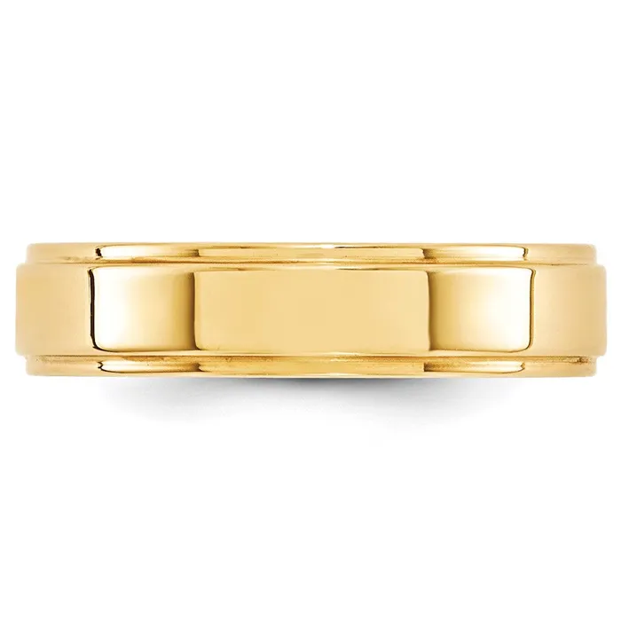 Rings Goldia Solid 10K Yellow Gold 5mm Flat with Step Edge MensWomens Wedding Band Ring Size 10 Rings Goldia Solid 10K Yellow Gold 5mm Flat with Step Edge MensWomens Wedding Band Ring Size 10