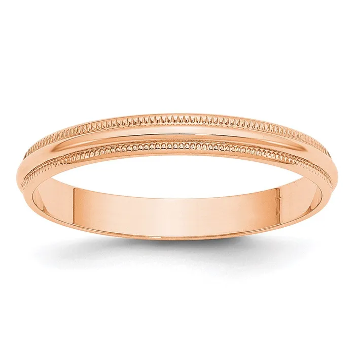 Rings Goldia Solid 10K Yellow Gold Rose Gold 3mm Light Weight Milgrain Half Round MensWomens Wedding Band Ring Size 13 Rings Goldia Solid 10K Yellow Gold Rose Gold 3mm Light Weight Milgrain Half Round MensWomens Wedding Band Ring Size 13