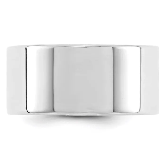 Rings Goldia Solid 14K White Gold 10mm Light Weight Flat MensWomens Wedding Band Ring Size 10 Rings Goldia Solid 14K White Gold 10mm Light Weight Flat MensWomens Wedding Band Ring Size 10