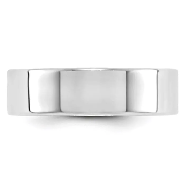 Rings Goldia Solid 14K White Gold 6mm Light Weight Flat MensWomens Wedding Band Ring Size 95 Rings Goldia Solid 14K White Gold 6mm Light Weight Flat MensWomens Wedding Band Ring Size 95