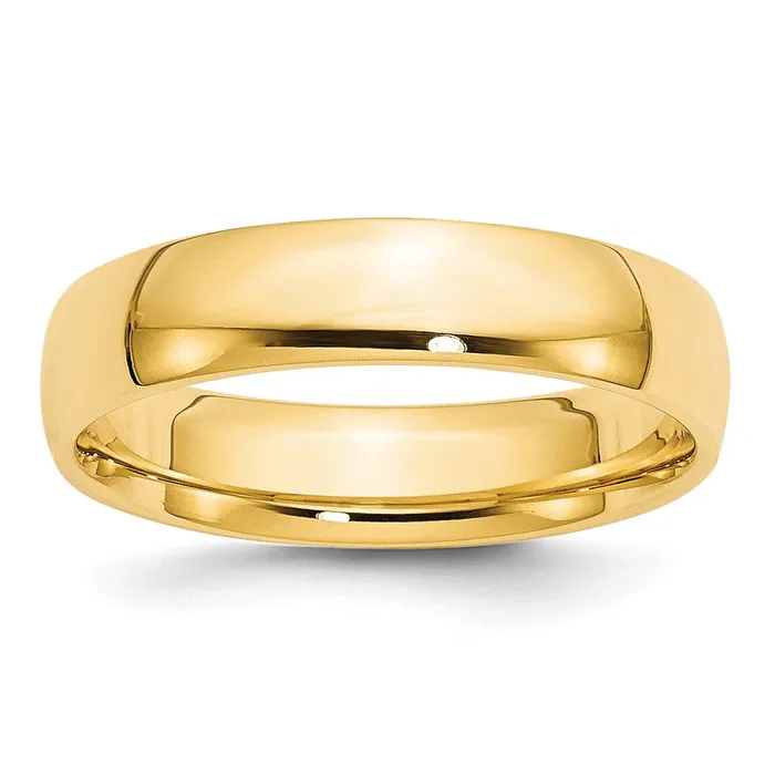 Rings Goldia Solid 14K Yellow Gold 5mm Light Weight Comfort Fit MensWomens Wedding Band Ring Size 6 Rings Goldia Solid 14K Yellow Gold 5mm Light Weight Comfort Fit MensWomens Wedding Band Ring Size 6
