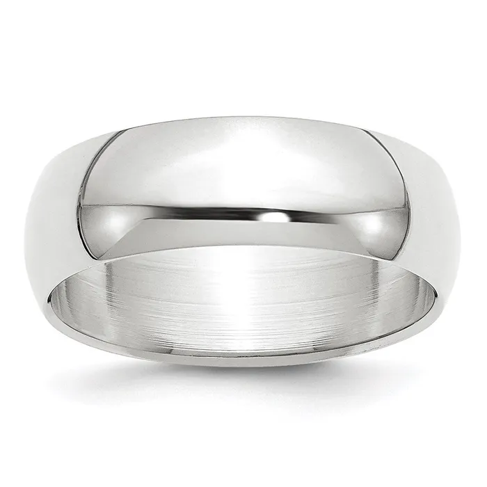 Rings Goldia Solid 18K Yellow Gold White Gold 7mm HalfRound MensWomens Wedding Band Ring Size 10 Rings Goldia Solid 18K Yellow Gold White Gold 7mm HalfRound MensWomens Wedding Band Ring Size 10