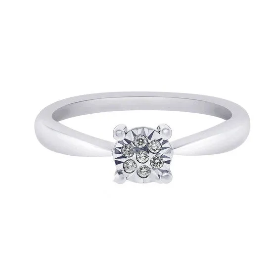Rings Original Bliss 18K White Gold Diamond Cluster Ring sz 65 20077824 JMS always Rings Original Bliss 18K White Gold Diamond Cluster Ring sz 65 20077824 JMS always