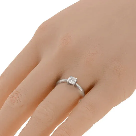 Rings Original Bliss 18K White Gold Diamond Cluster Ring sz 65 20077824 JMS always Rings Original Bliss 18K White Gold Diamond Cluster Ring sz 65 20077824 JMS always
