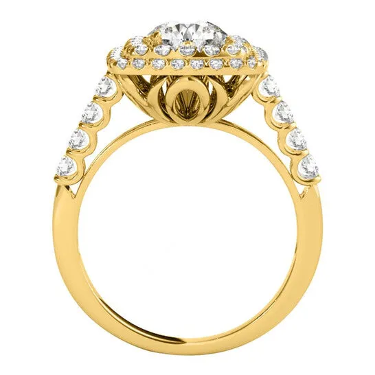 Rings Original Maulijewels 200 Carat Moissanite Diamond 14K Yellow Gold Halo Engagement Rings For Women JMS always Rings Original Maulijewels 200 Carat Moissanite Diamond 14K Yellow Gold Halo Engagement Rings For Women JMS always